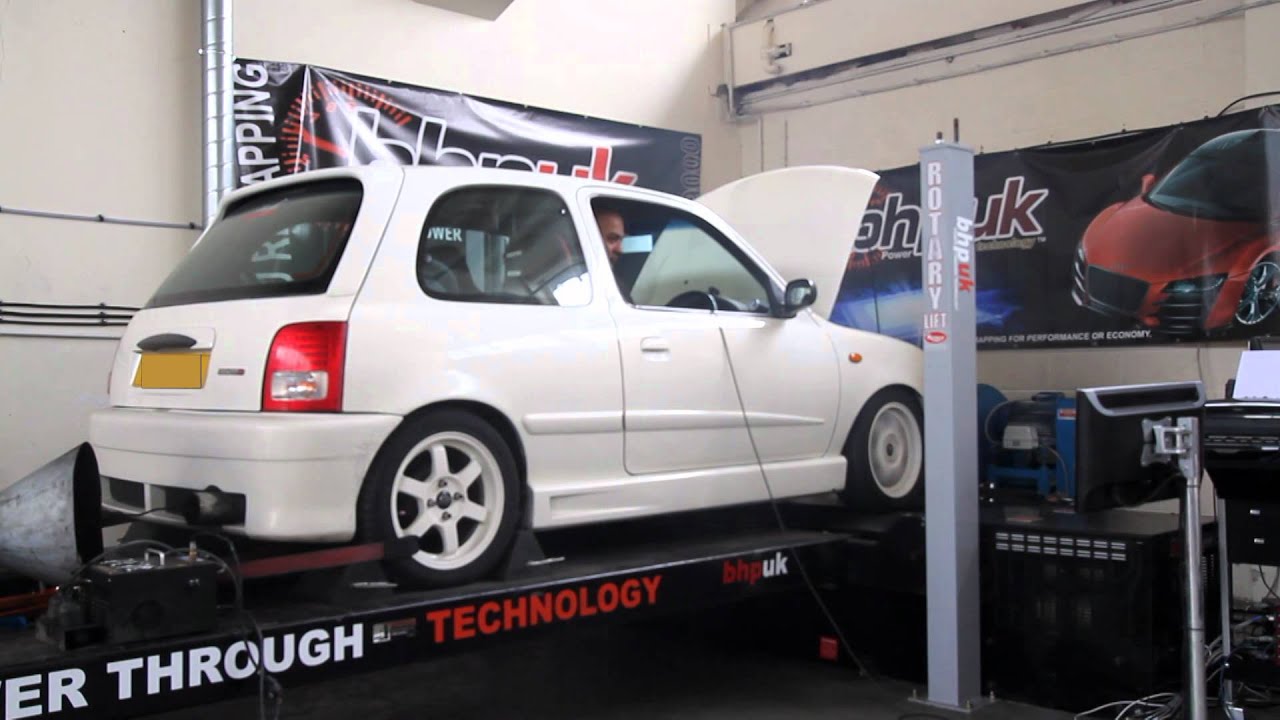 K11 Micra SR20DET dyno power run - YouTube K11 Micra SR20DET dyno power run - YouTube