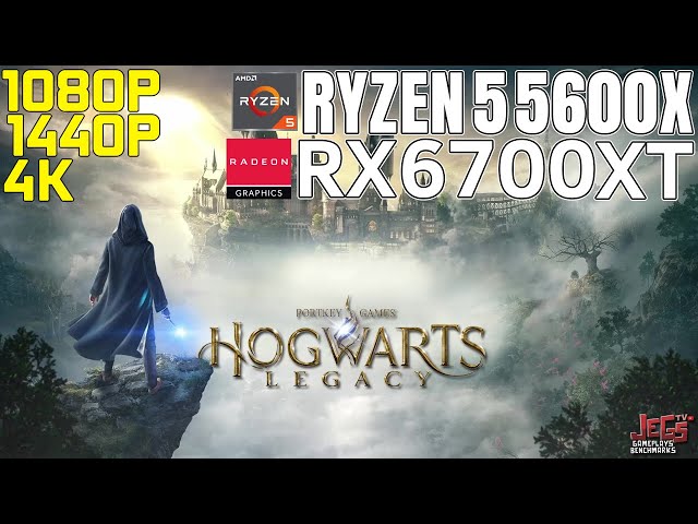 Hogwarts Legacy, Ryzen 5 5600x + RX 6700 XT