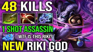 New Riki God Invisible In 100K Damage Dealt 1K Gpm Late Game Max Item Carry Dota 2