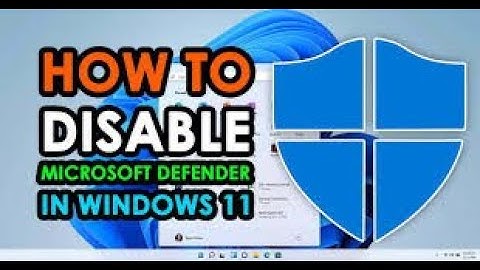 How to Disable or Enable Windows Defender on Windows 10/11 (simple Guide)