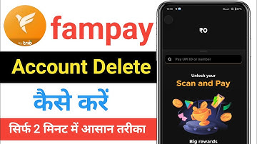 How to delete fampay account permanently | How to delete fampay account