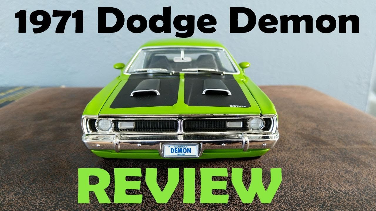 1971 Dodge Demon (Dart) diecast review (1/18 scale) by Ertl - YouTube