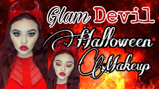 Glam Devil Halloween Makeup 🔥 | Glam By Catty