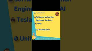 Software Validation Engineer, Tesla AI