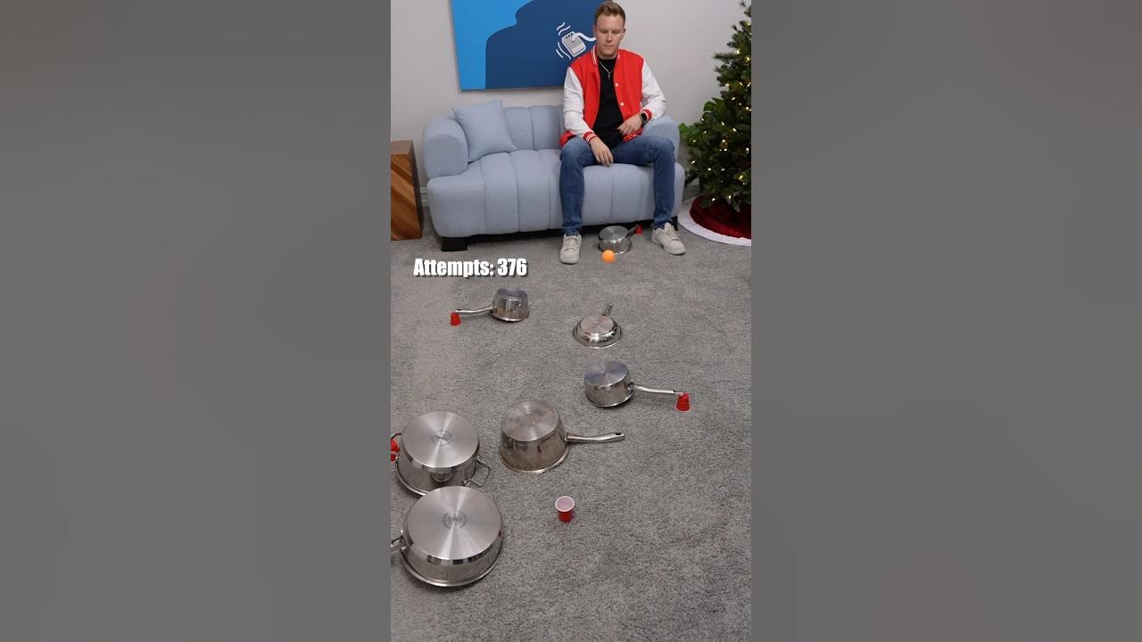 Ping Pong Trick Shot! (Blinding Lights) Ping Pong Trick Shot! (Blinding Lights)