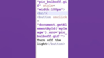 How to use the JavaScript effect in HTML. HTML Javascript light bulb effect. #coding #javascript