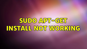 Ubuntu: sudo apt-get install not working