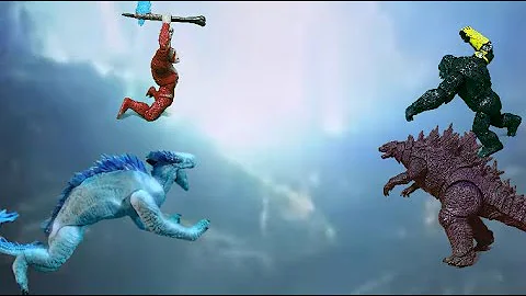 Godzilla X Kong the new empire: final battle preview stop motion