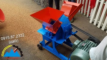 Máy băm gỗ làm mùn cưa, băm dừa khô - tươi, tàu dừa, thân cây mía, rơm rạ, bã mía, bắp ngô, bẹ ngô,.