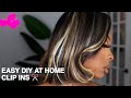 At Home Clip Ins Tutorial | Nude Cut Crease