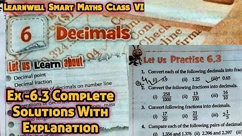 Learnwell smart Maths Class 6 Unit 6 Ex 6.3 Solutions | Class 6 learnwell maths Ex 6.3 Solutions Pdf