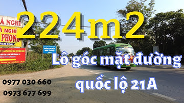 Bán 224m2 mặt đường quốc lộ 21A | Đất nền Hòa Lạc | 0977030660 -  0973677699