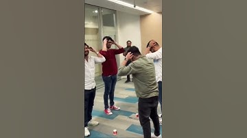 Corporate Fun #head #shoulder #knee #toe #cup #winner #champion #games #teams #shorts #viral