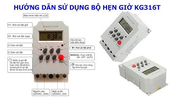Hướng dẫn sử dụng bộ hẹn giờ giá 90K (KG316T) - Manual timer