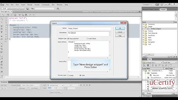 Create And Insert A Snippet