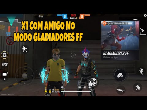 COMO JOGAR COM SEUS AMIGOS NO MODO X1 NO FREE FIRE! 