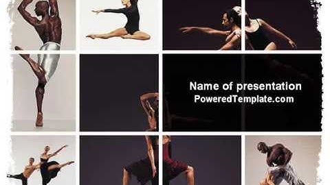 Contemporary Dance PowerPoint Template by PoweredTemplate.com