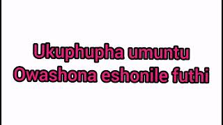 Ukuphupha umuntu osewashona eshonile futhi kusho lokhu