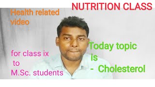 Cholesterol / bad and good cholesterol