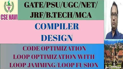 CODE OPTIMIZATION TECHNIQUE/LOOP JAMMING/LOOP FUSION/CODE OPTIMIZATION IN COMPILER DESIGN