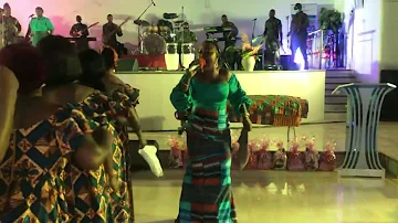 Rose Adjei Ministering at the Presbyterian church, North TAIFA at an Album Launch