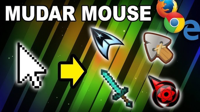 COMO MUDAR O CURSOR DE MOUSE PARA ESPADA DE MINECRAFT! 