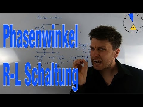 Phasenwinkel zwischen Spannung und Strom berechnen R L Netzwerk