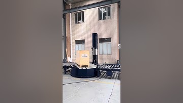 Fully automatic pallet strapping machine and pallet wrapping machine #palletstrapper #palletwrapper