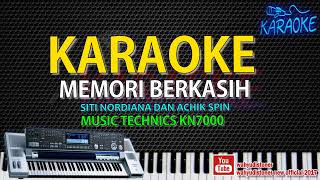 Karaoke Memori Berkasih (SITI NORDIANA & ACHIK SPIN) Technics KN7000 HD Quality Lirik No Vocal 2018