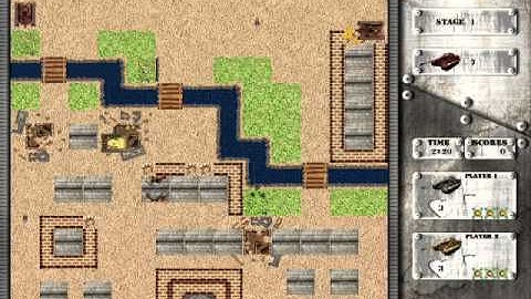 Presentation of my game project in university (Tanks)