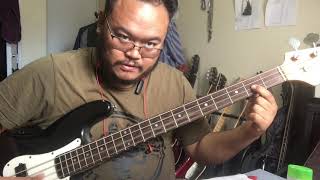 Burmese Bass Guitar Lesson || Basic Bass playing by Ywa Eh
