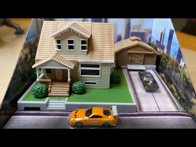 Jada Nano Scene Toretto House - The Fast and the Furious Diorama Set 