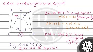 In the given figure, the line segment joining the mid-points \( \ma...