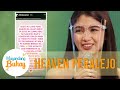 Heaven thanks Jinkee for defending her from the public | Magandang Buhay