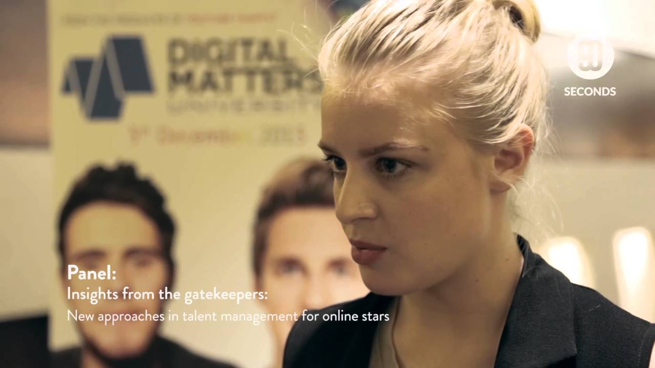 Gleam Futures - New approaches in talent management for online stars. Digital Matters 2015
