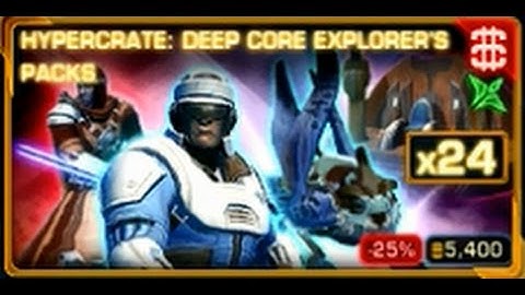 SWTOR  - Opening 24x Deep Core Explorer Pack