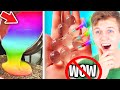 Can We Beat The TRY NOT TO SAY WOW CHALLENGE?! (LANKYBOX FUNNY MOMENTS REACTING TO TIK TOKS!)