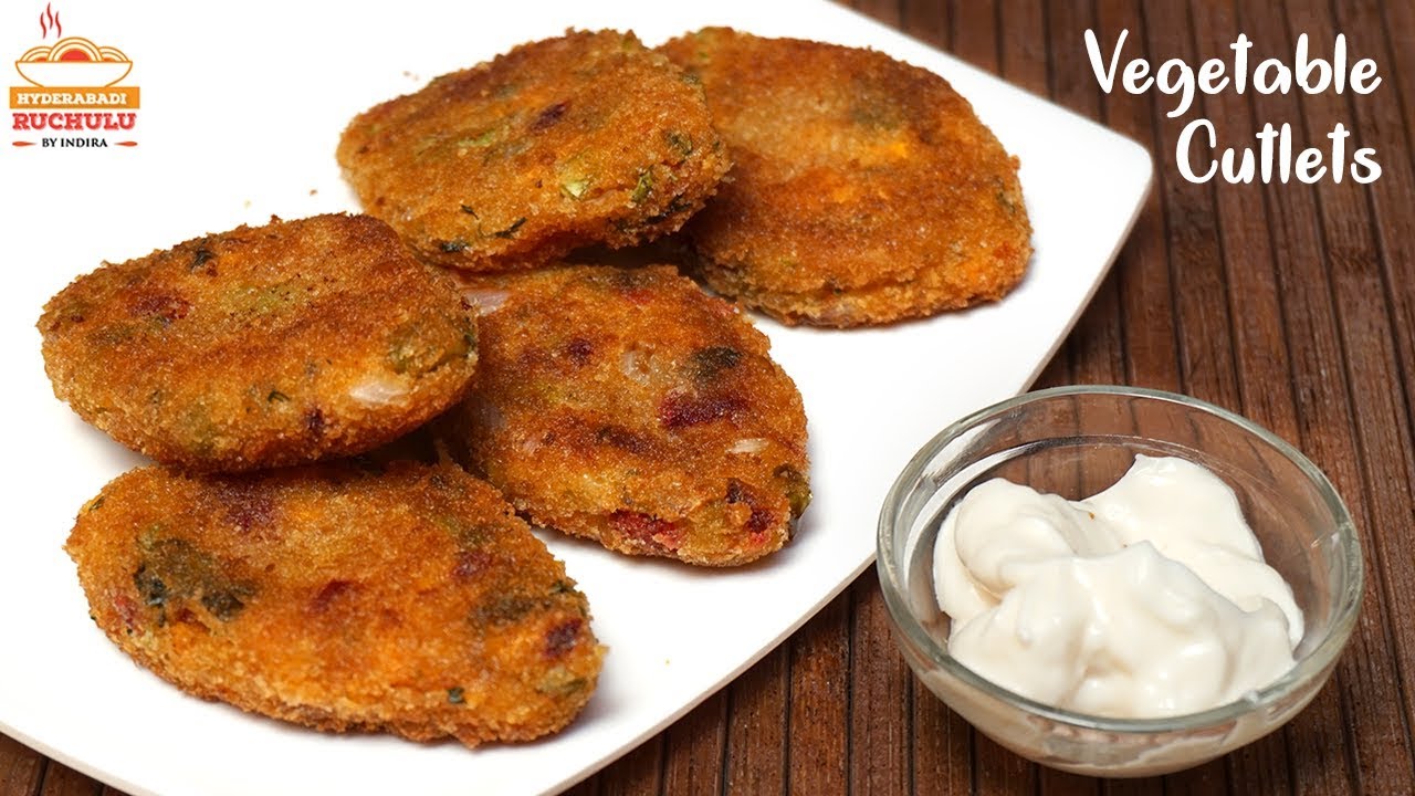 Veg Cutlet in Telugu | Tasty Vegetable Cutlet Recipe | Mixed Veg Cutlets Snacks Recipes in Telugu | Hyderabadi Ruchulu