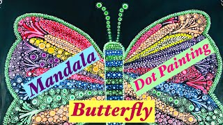 Mandala Dot Painting - Butterfly