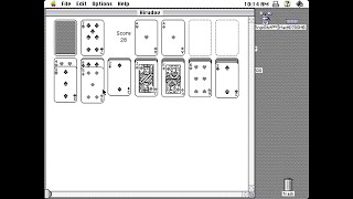 Klondike 1.8 [Apple Macintosh Gameplay] (1984) Michael A. Casteel {Macintosh IIci} screenshot 1