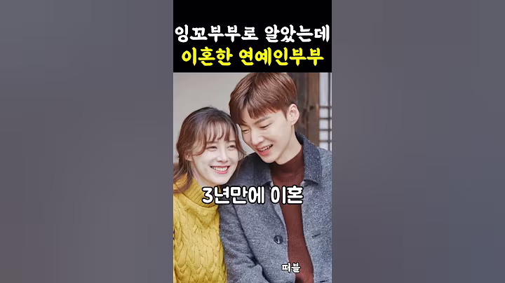 잉꼬부부로 알았는데 이혼한 연예인부부