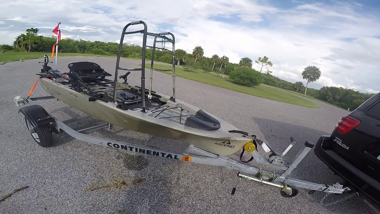 Ascend 128T Kayak Modification Trolling Motor Fish Finder 