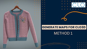 Generate Maps: Method 1| Normal and Displacement maps for CLO3D