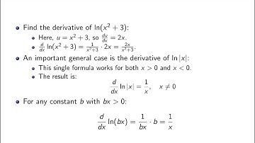 3.8 Derivatives of Inverse Functions and Logarithms
