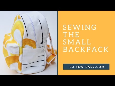 Modified So Sew Easy pattern. Really proud beginner over here. I made this  mini backpack for my toddler and it fits him perfectly. Link to pattern in  comments. : r/sewing