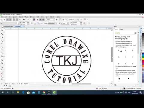  Tutorial  Desain  Logo Sederhana CorelDraw  X7  YouTube