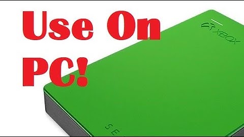 How To Re-format External Xbox Hard Drive For PC Use