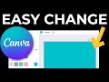 How To Change Background Color In Canva (Canva Tutorial)