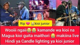 SQD😭 KAMANDE WA KIOI NA MAGUA KIOI BREAKS DOWN WHILE PERFORMING LIVE DURING KIOIS Candle lighting 😭🕯