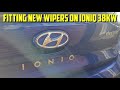 Changing windscreen wipers on a Hyundai Ioniq electric | Fitting Bosch